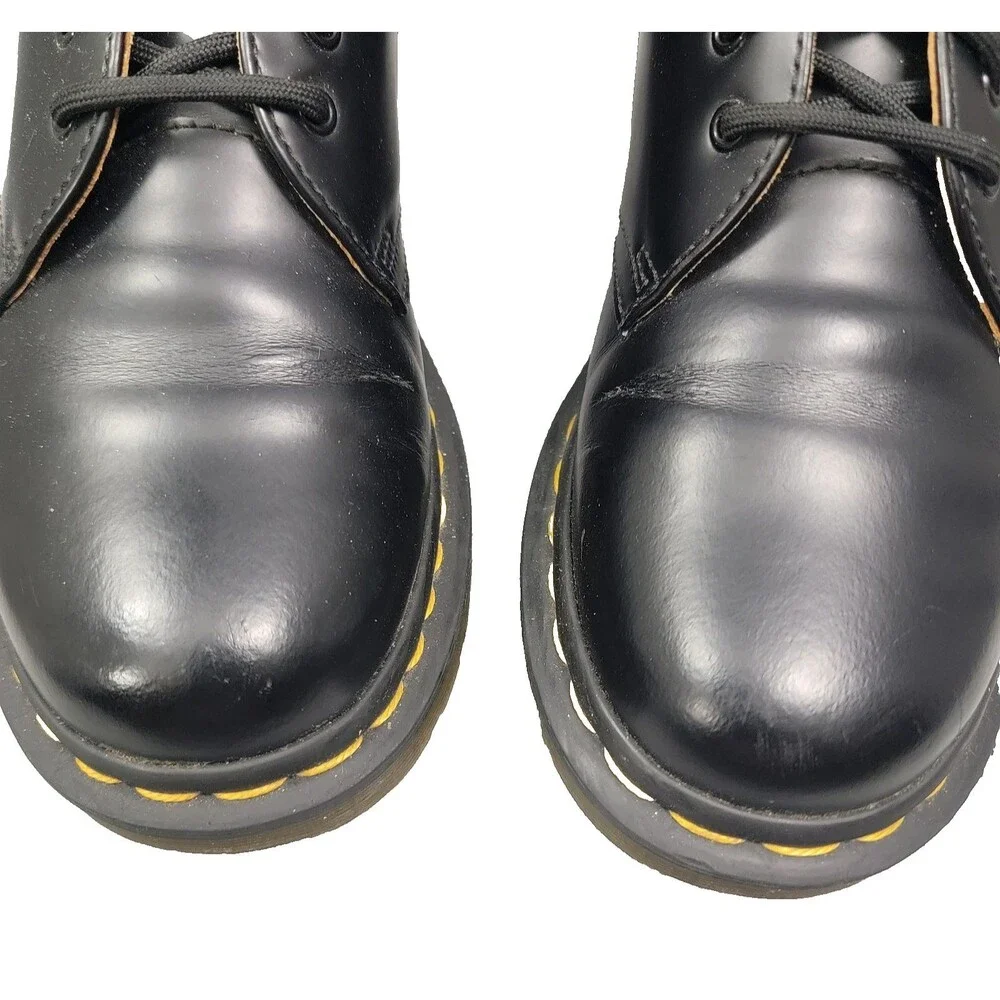 Dr. Martens 1461 Platform Black Leather Oxford Women's Shoes 6 US L